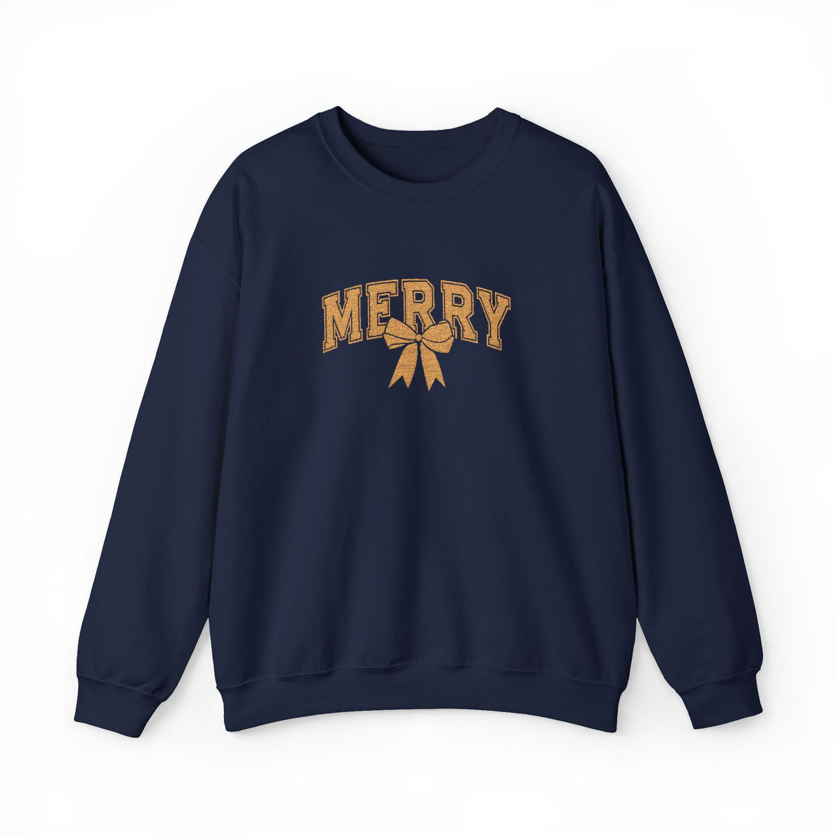 Merry Bow Christmas Sweatshirt Gift For Roommate Holiday Crewneck Present For Mentor Printed Pullover – product image 5