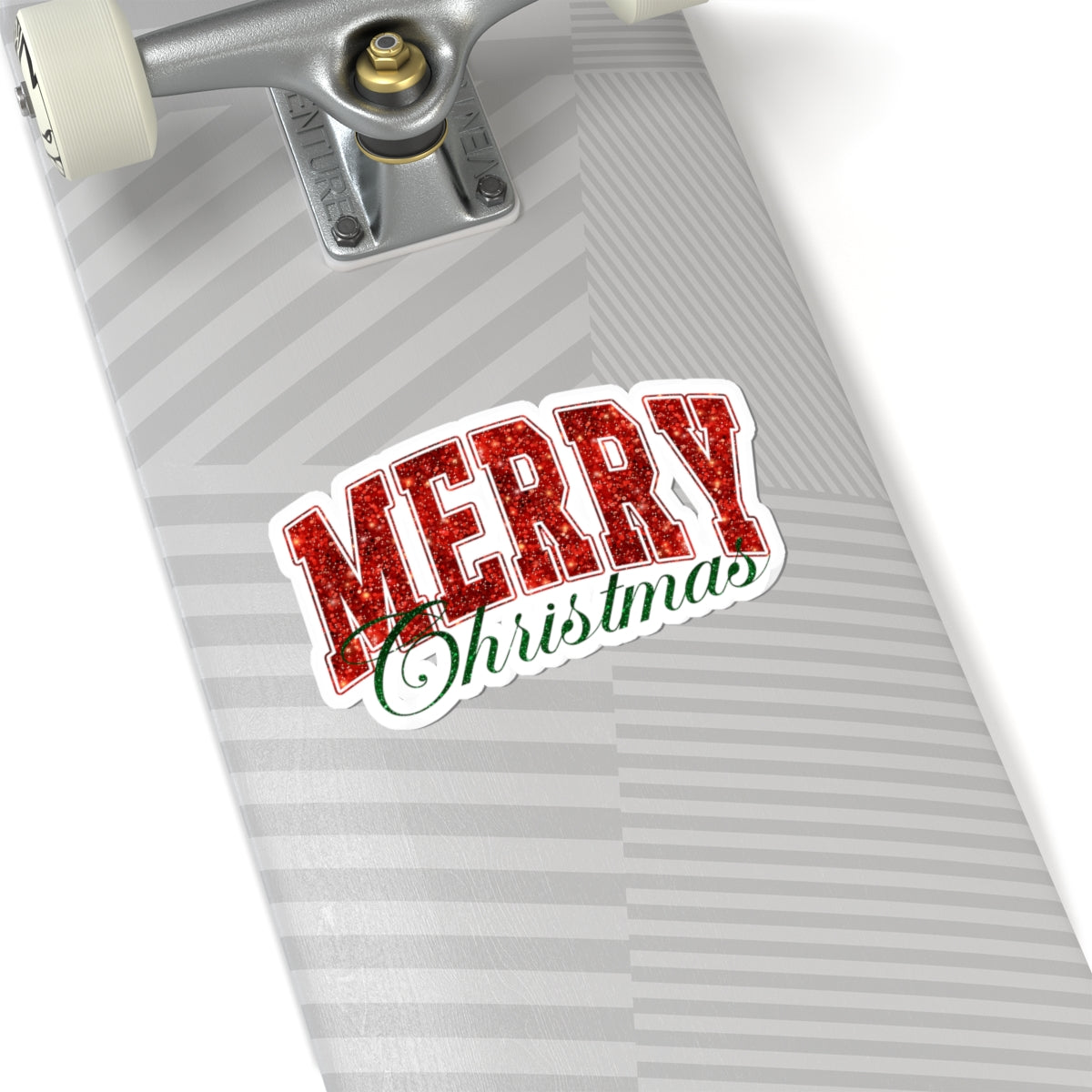 Merry Christmas Sticker Gift For Coworker Red Glitter Vinyl Decal Holiday Laptop Journal Accent – product image 8