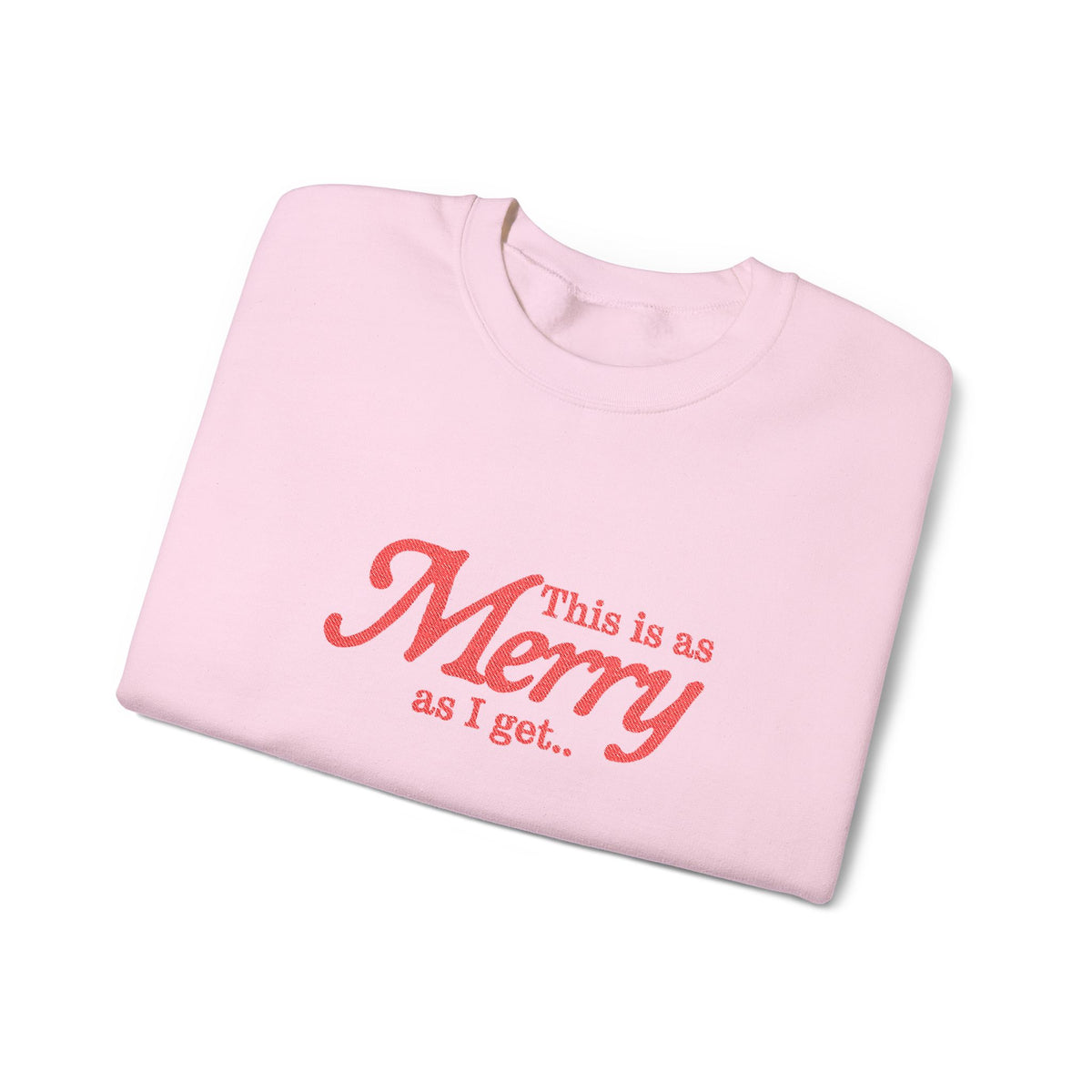 Merry Christmas Sweatshirt Gift For Sister Funny Holiday Crewneck Present For Mom Minimalist Winter