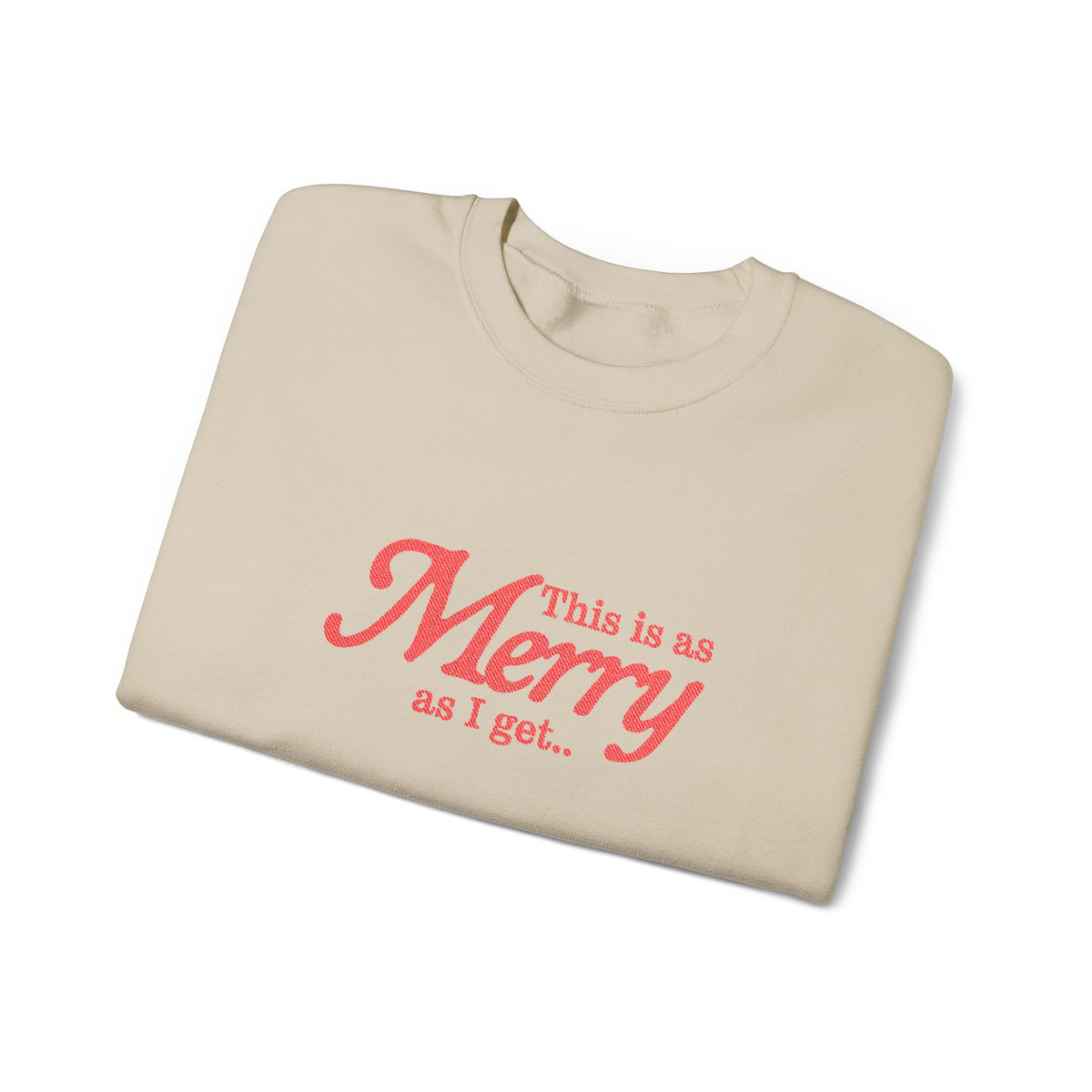 Merry Christmas Sweatshirt Gift For Sister Funny Holiday Crewneck Present For Mom Minimalist Winter – product image 2