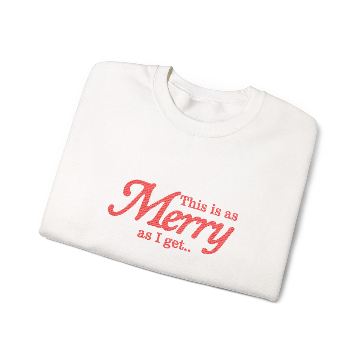 Merry Christmas Sweatshirt Gift For Sister Funny Holiday Crewneck Present For Mom Minimalist Winter – product image 3