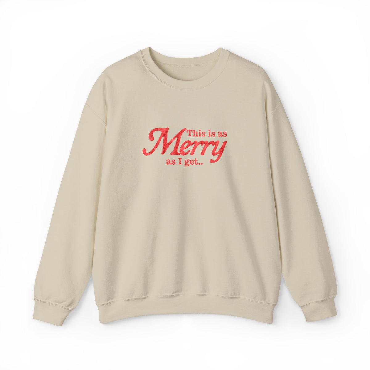 Merry Christmas Sweatshirt Gift For Sister Funny Holiday Crewneck Present For Mom Minimalist Winter – product image 5