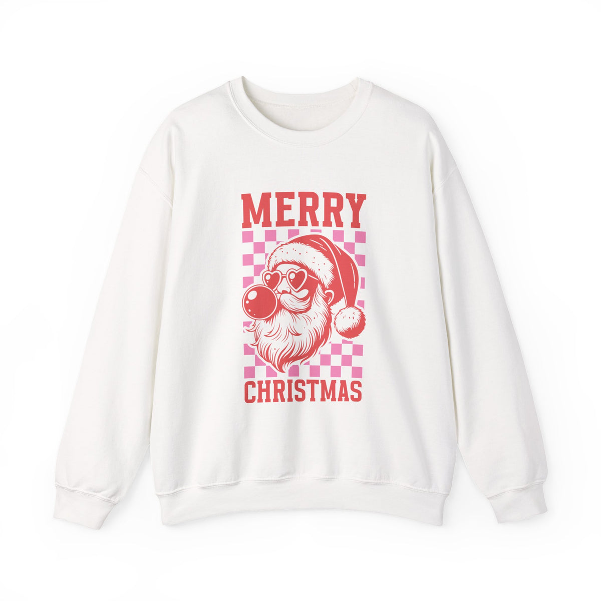 Merry Christmas Sweatshirt Gift For Wife Retro Santa Graphic Holiday Present For Sister Trendy