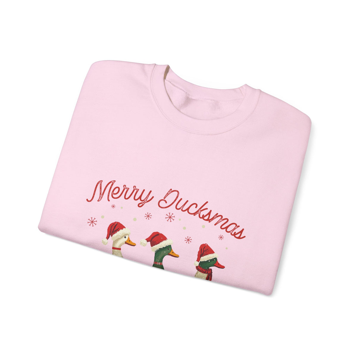 Merry Ducksmas Sweatshirt Gift For Mom Holiday Crewneck Christmas Seasonal Winter Present For Sister