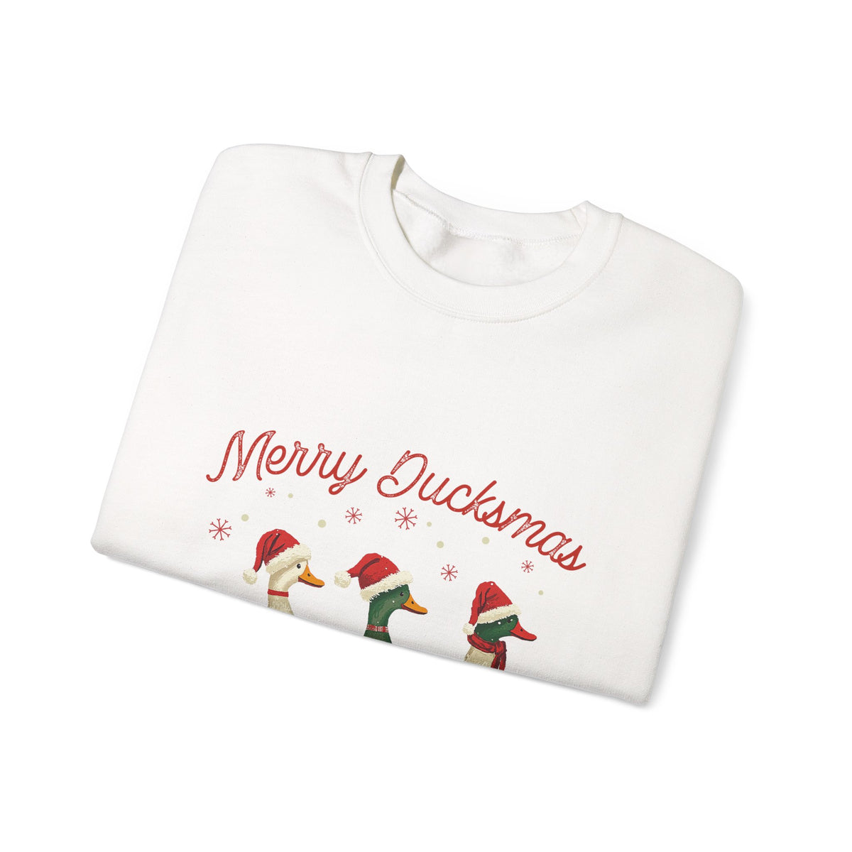 Merry Ducksmas Sweatshirt Gift For Mom Holiday Crewneck Christmas Seasonal Winter Present For Sister – product image 2