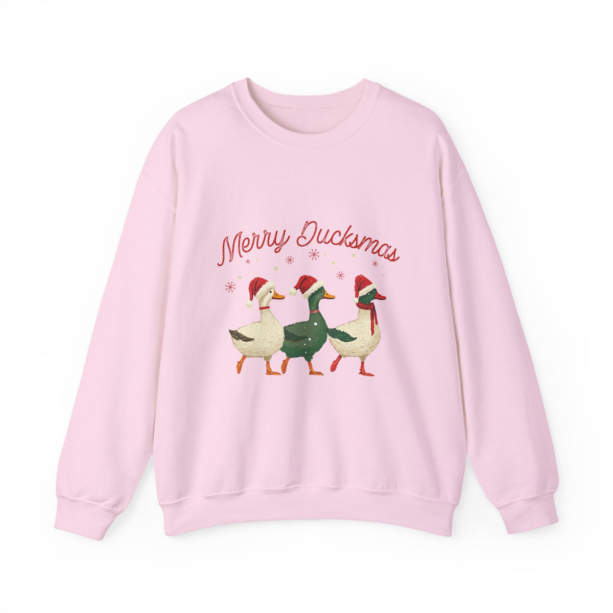 Merry Ducksmas Sweatshirt Gift For Mom Holiday Crewneck Christmas Seasonal Winter Present For Sister – product image 5