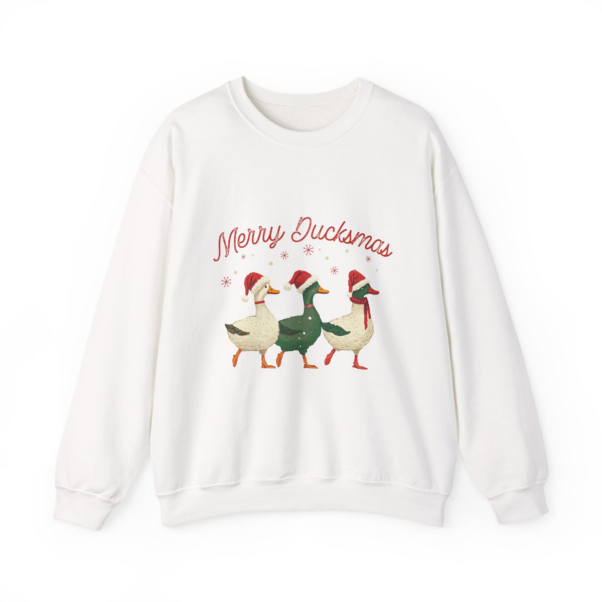 Merry Ducksmas Sweatshirt Gift For Mom Holiday Crewneck Christmas Seasonal Winter Present For Sister – product image 6