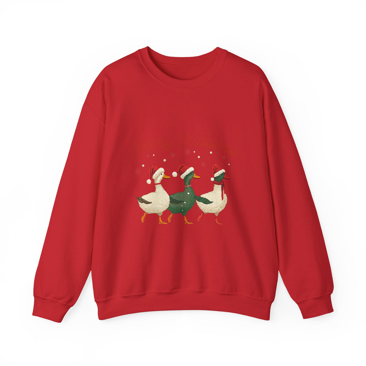 Merry Ducksmas Sweatshirt Gift For Mom Holiday Crewneck Christmas Seasonal Winter Present For Sister – product image 8