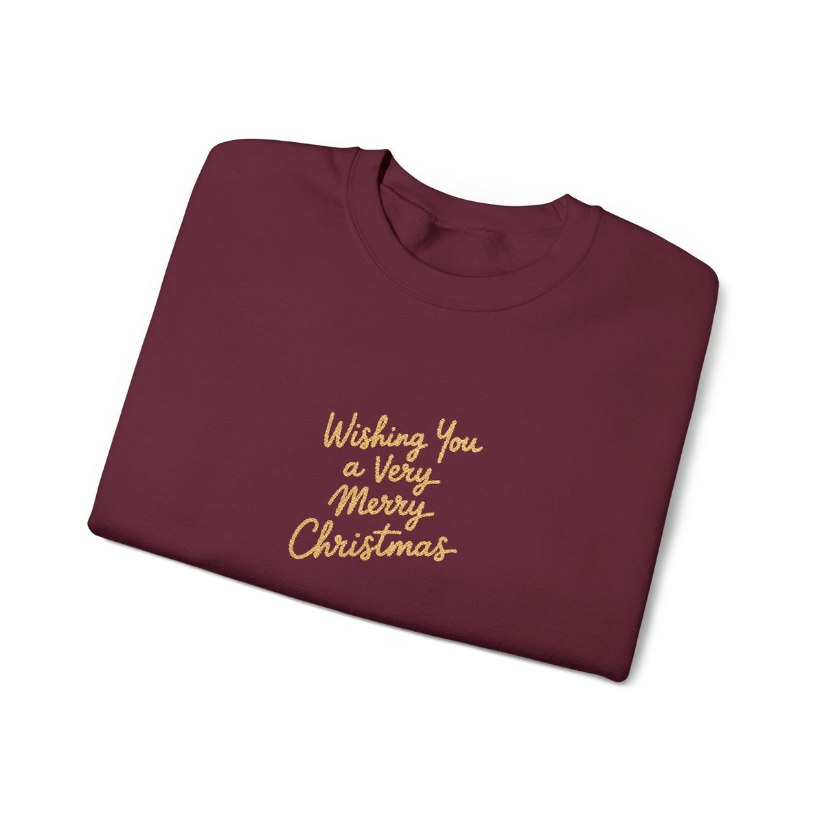 Merry Greeting Sweatshirt Gift For Mom Christmas Crewneck Winter Present For Sister Minimal Script – product image 2