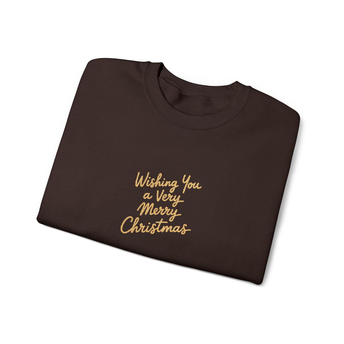 Merry Greeting Sweatshirt Gift For Mom Christmas Crewneck Winter Present For Sister Minimal Script – product image 4