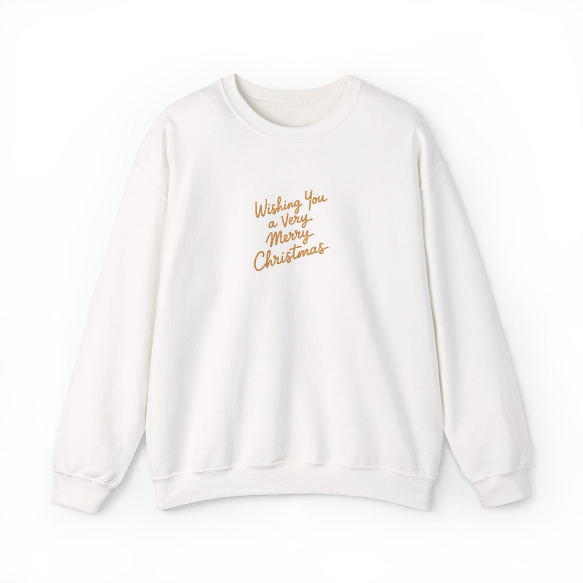 Merry Greeting Sweatshirt Gift For Mom Christmas Crewneck Winter Present For Sister Minimal Script – product image 8