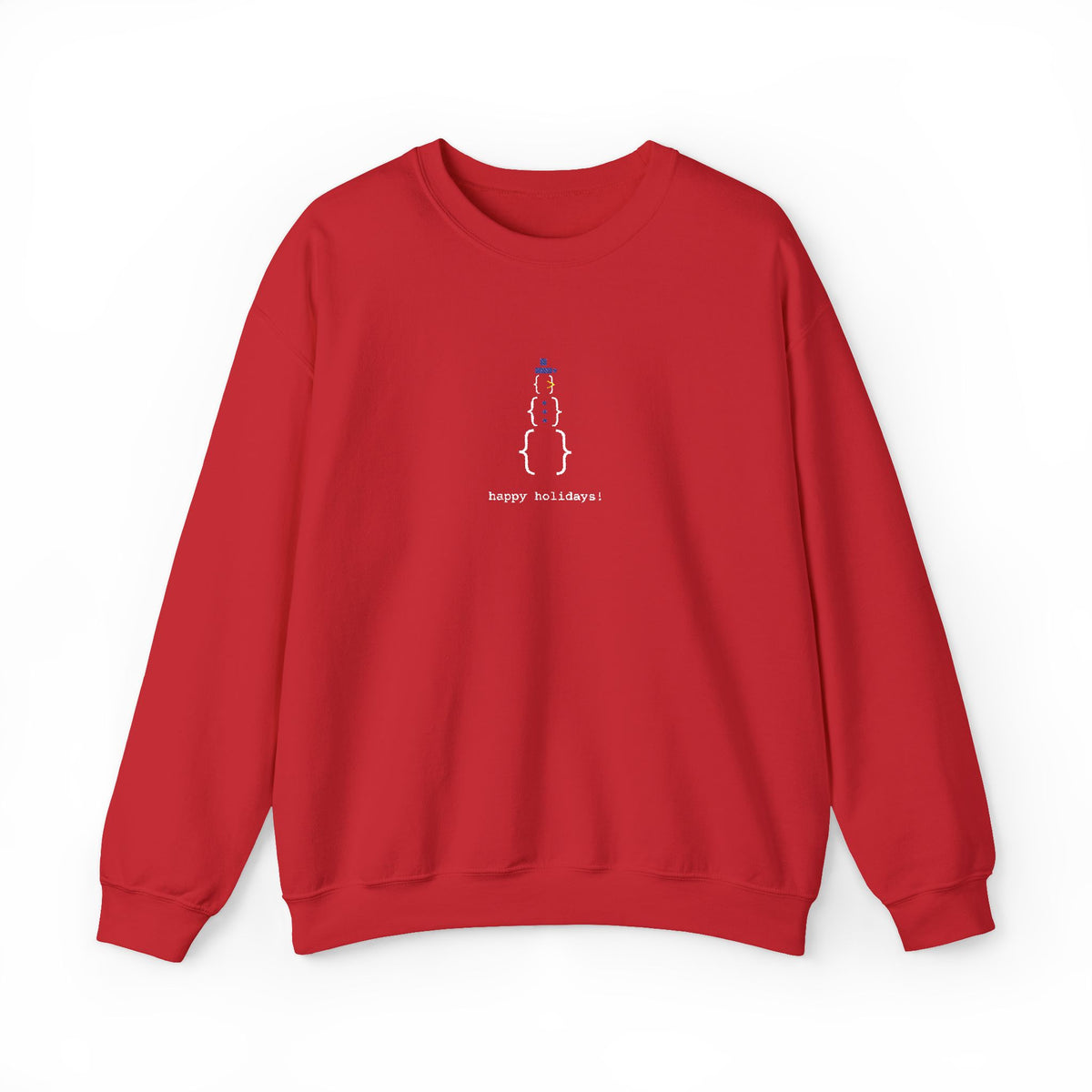 Minimal Black Holiday Sweatshirt Tech Party Outfit For Office Party Embroidered Snowman Crewneck – product image 9
