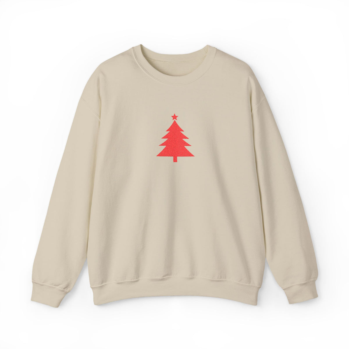 Minimal Christmas Tree Sweatshirt Embroidered Crewneck For Christmas Gift Holiday Pullover For Winter – product image 12