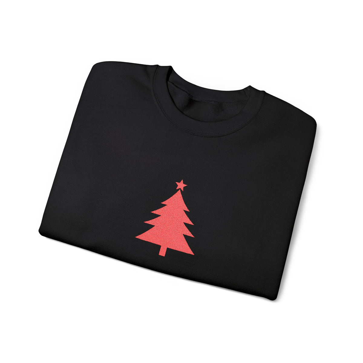 Minimal Christmas Tree Sweatshirt Embroidered Crewneck For Christmas Gift Holiday Pullover For Winter – product image 2