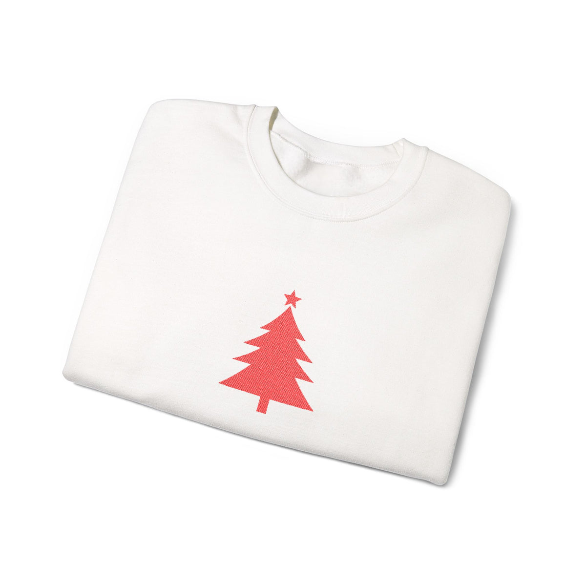 Minimal Christmas Tree Sweatshirt Embroidered Crewneck For Christmas Gift Holiday Pullover For Winter – product image 3