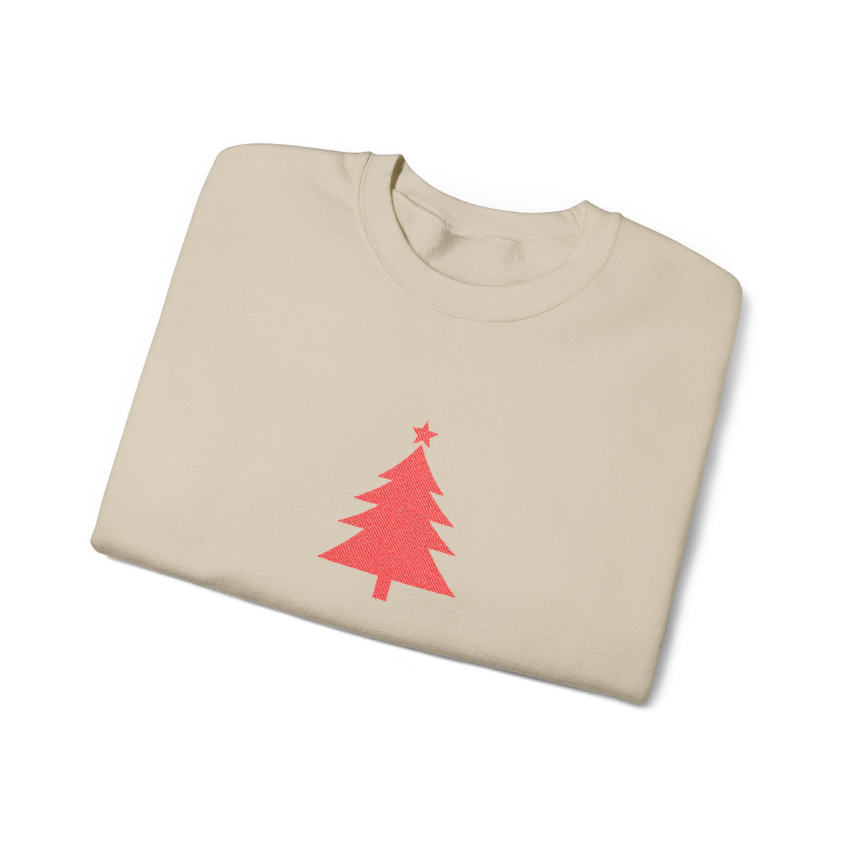 Minimal Christmas Tree Sweatshirt Embroidered Crewneck For Christmas Gift Holiday Pullover For Winter – product image 5
