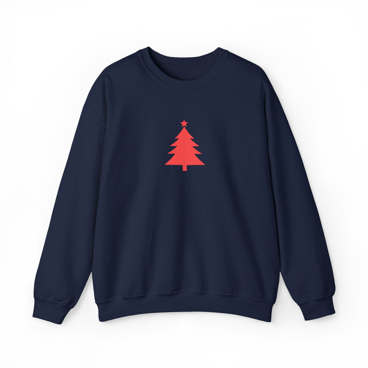 Minimal Christmas Tree Sweatshirt Embroidered Crewneck For Christmas Gift Holiday Pullover For Winter – product image 7