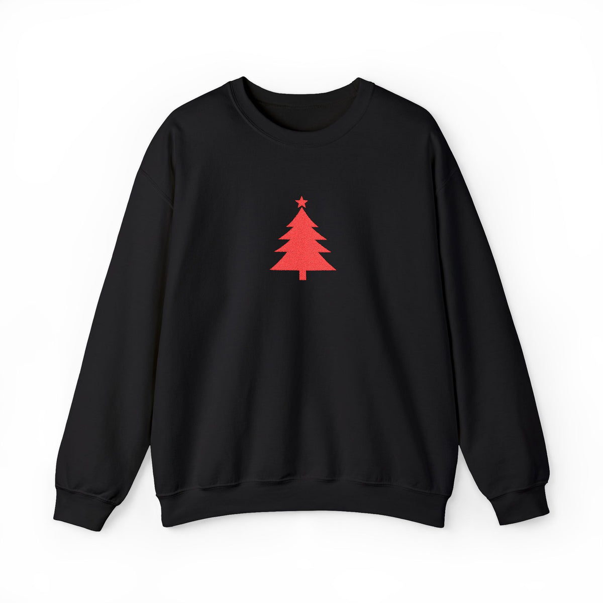 Minimal Christmas Tree Sweatshirt Embroidered Crewneck For Christmas Gift Holiday Pullover For Winter – product image 8
