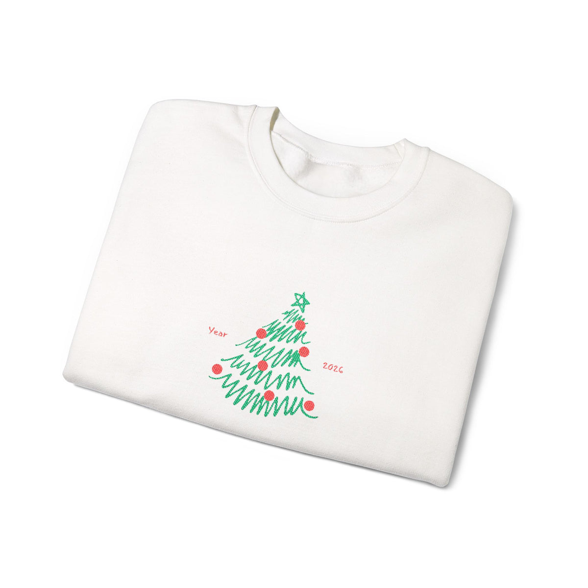 Minimal Christmas Tree Sweatshirt Gift For Girlfriend Holiday Crewneck Present For Mom Modern Winter – product image 2