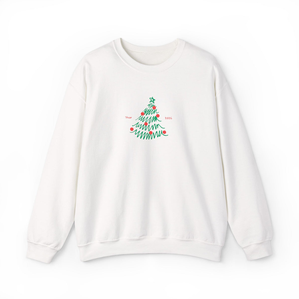 Minimal Christmas Tree Sweatshirt Gift For Girlfriend Holiday Crewneck Present For Mom Modern Winter – product image 4
