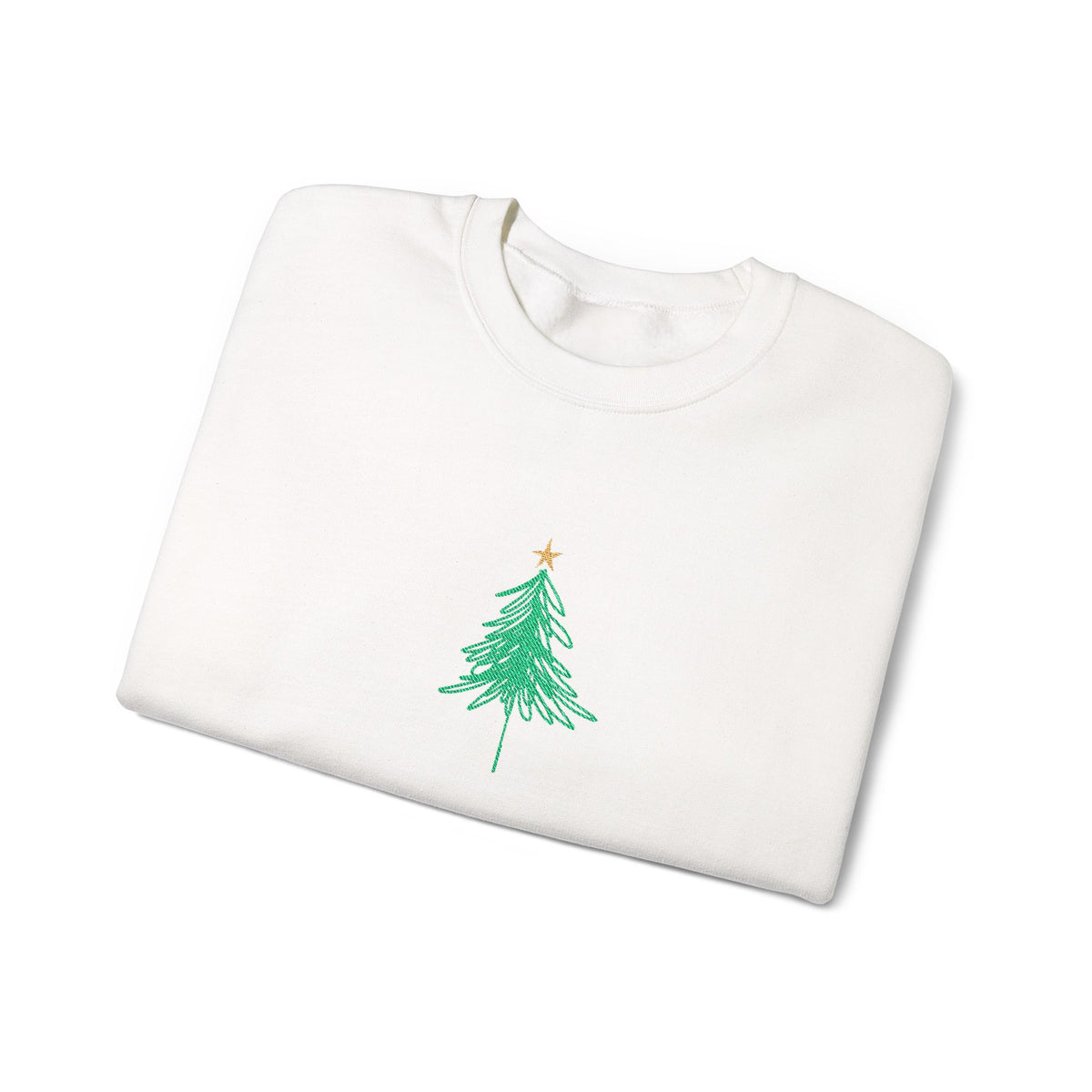 Minimal Christmas Tree Sweatshirt Gift For Sister Holiday Crewneck Present For Wife Elegant Graphic – product image 2