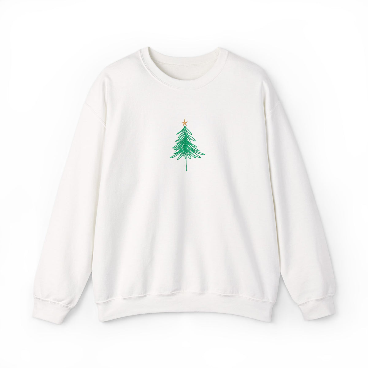 Minimal Christmas Tree Sweatshirt Gift For Sister Holiday Crewneck Present For Wife Elegant Graphic – product image 5