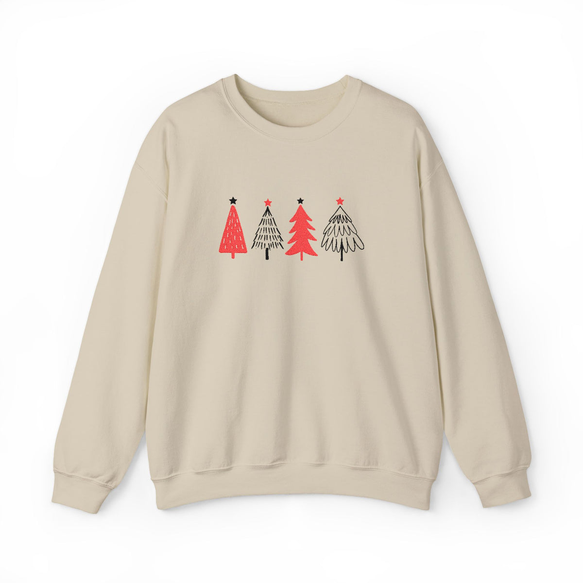 Minimalist Christmas Tree Sweatshirt Embroidered Holiday Crewneck For Matching Family Christmas – product image 6