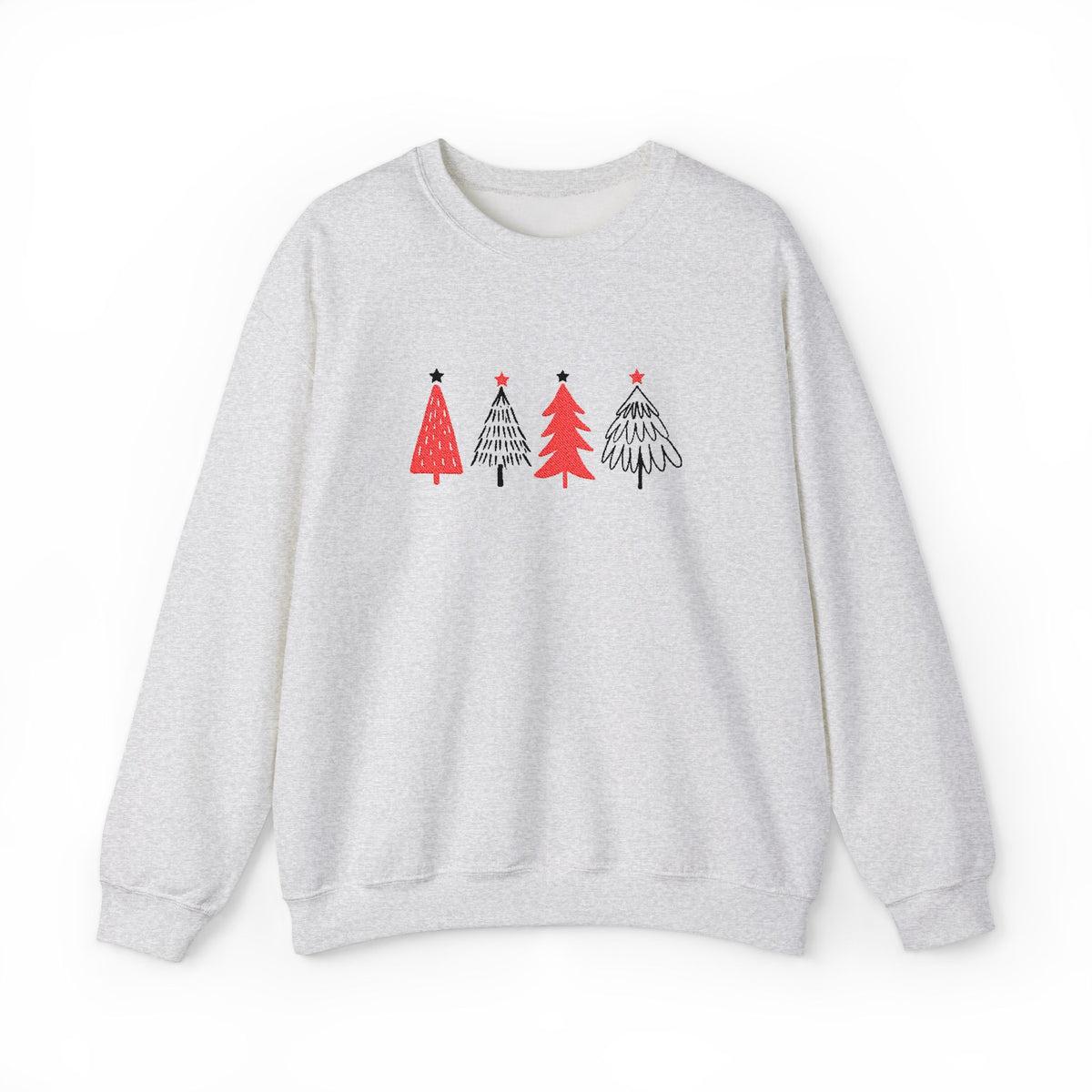 Minimalist Christmas Tree Sweatshirt Embroidered Holiday Crewneck For Matching Family Christmas – product image 7
