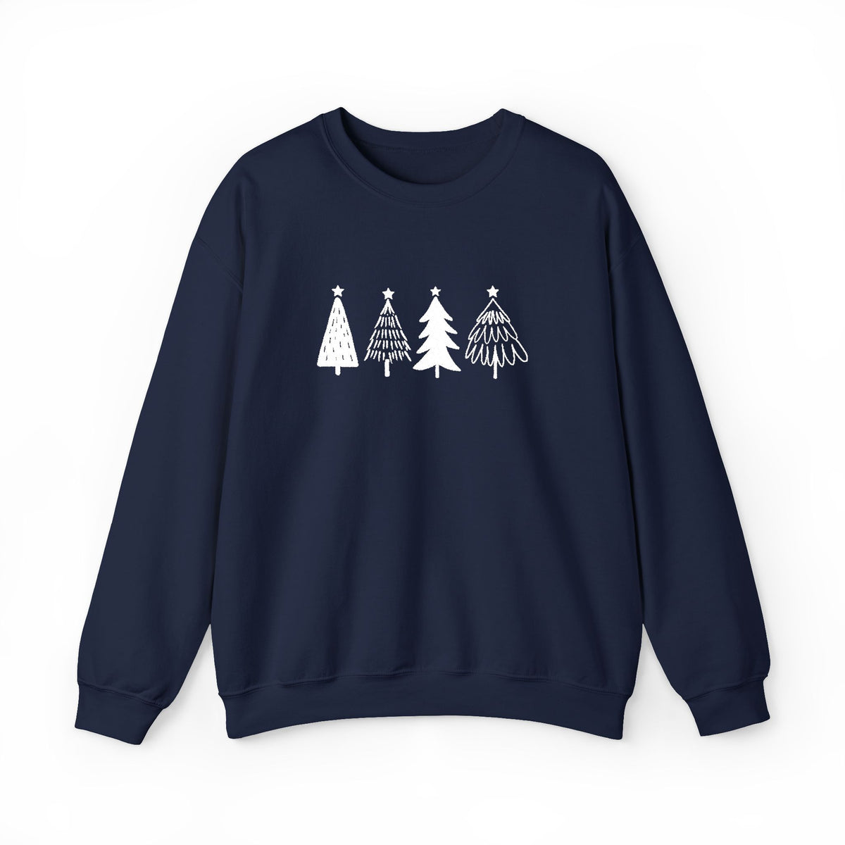 Nordic Christmas Tree Sweatshirt Girlfriend Gift Minimal Holiday Crewneck Scandinavian Winter Sweater – product image 12