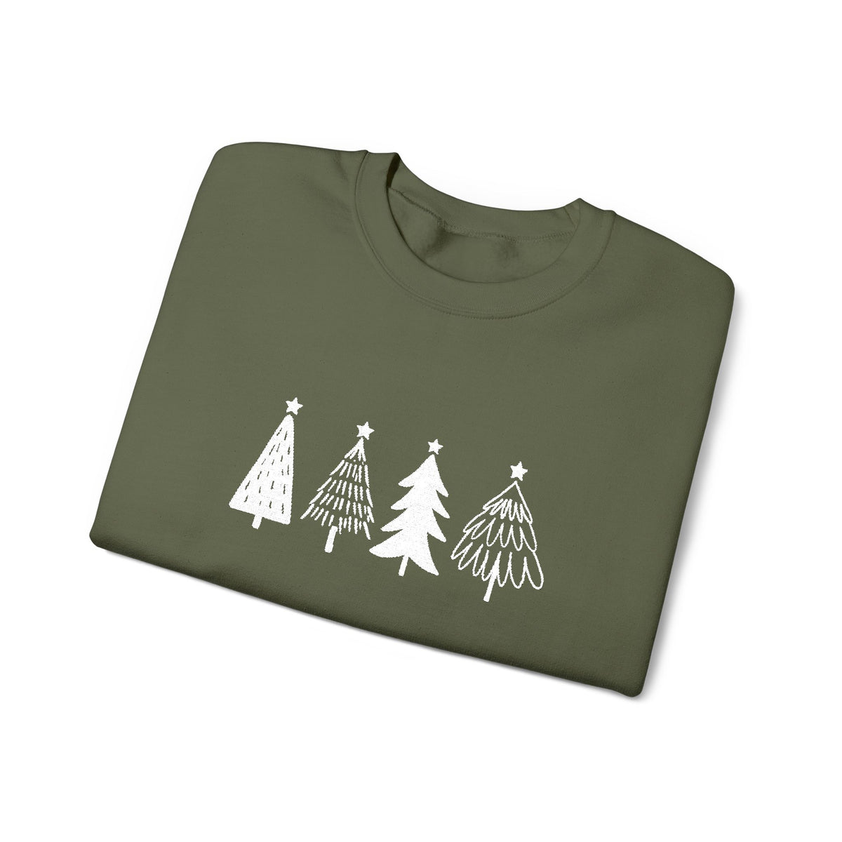 Nordic Christmas Tree Sweatshirt Girlfriend Gift Minimal Holiday Crewneck Scandinavian Winter Sweater – product image 3