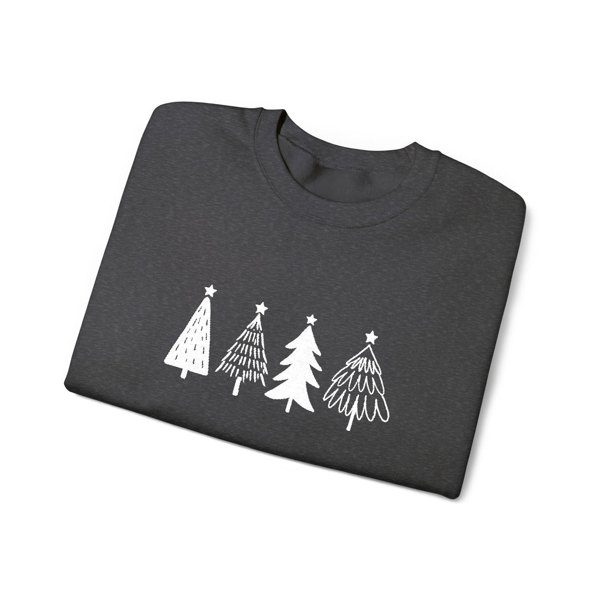 Nordic Christmas Tree Sweatshirt Girlfriend Gift Minimal Holiday Crewneck Scandinavian Winter Sweater – product image 4