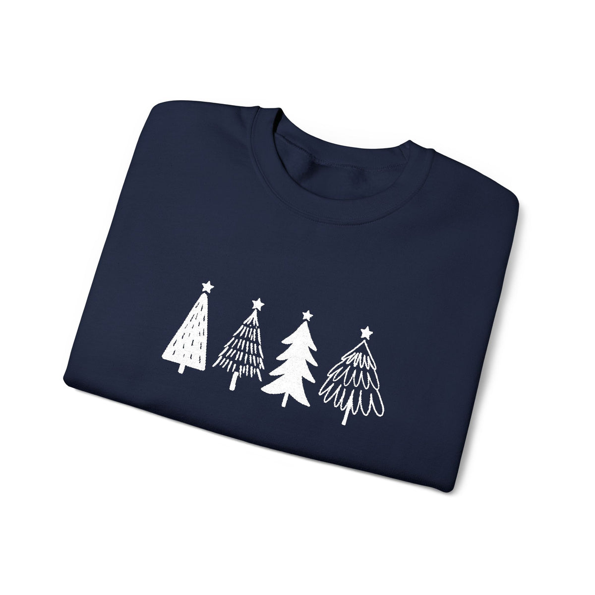 Nordic Christmas Tree Sweatshirt Girlfriend Gift Minimal Holiday Crewneck Scandinavian Winter Sweater – product image 5