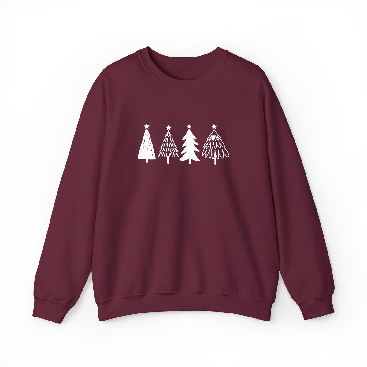 Nordic Christmas Tree Sweatshirt Girlfriend Gift Minimal Holiday Crewneck Scandinavian Winter Sweater – product image 6