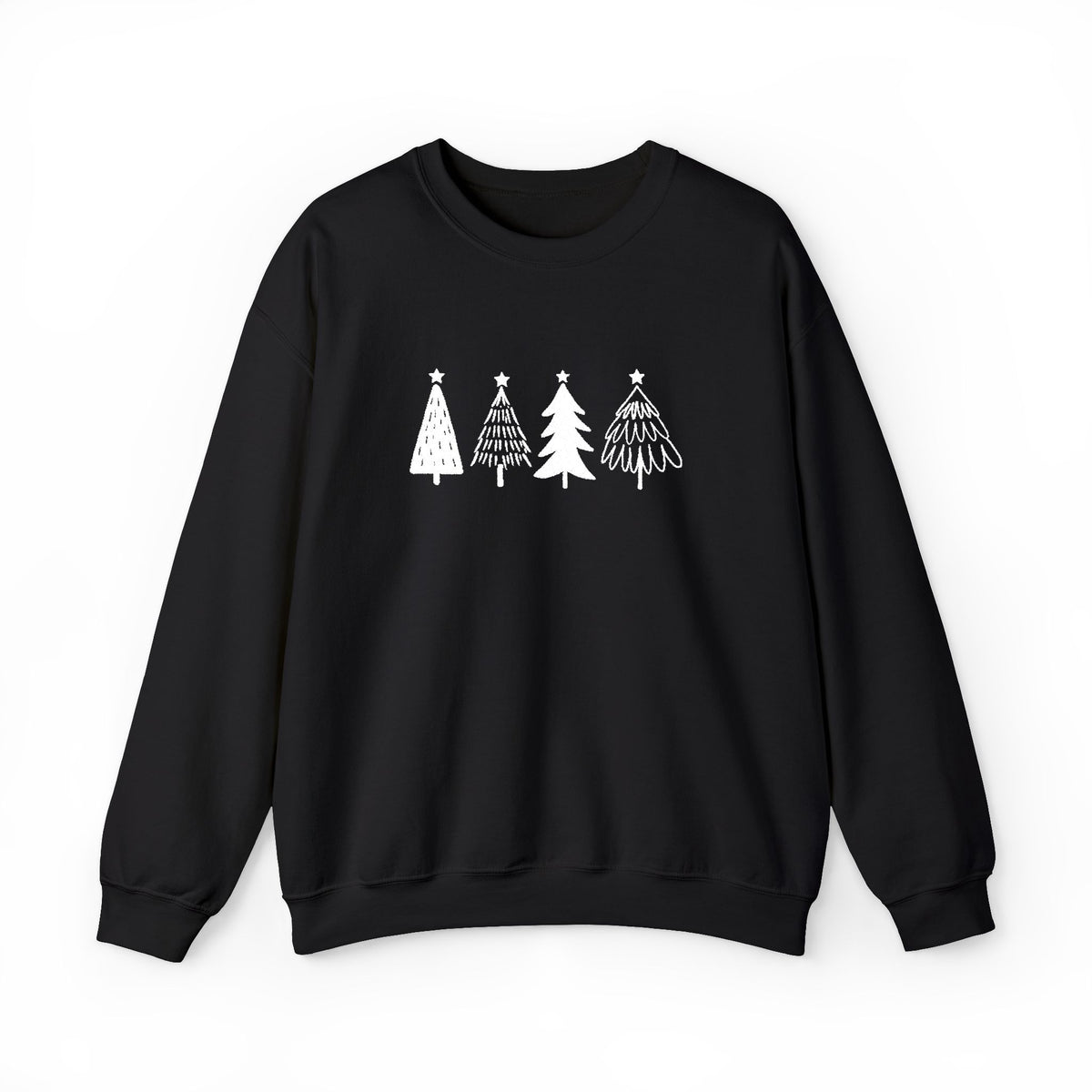 Nordic Christmas Tree Sweatshirt Girlfriend Gift Minimal Holiday Crewneck Scandinavian Winter Sweater – product image 8