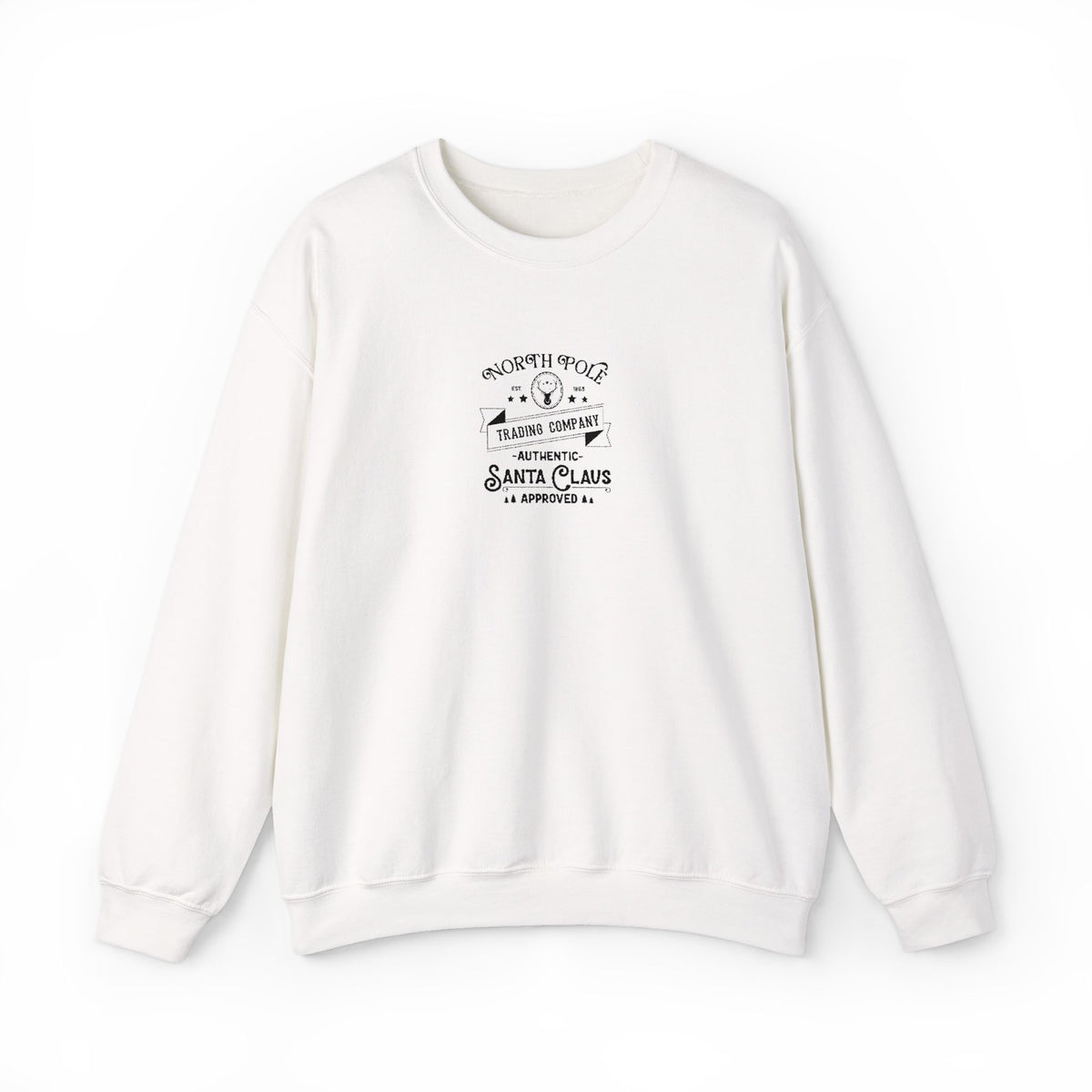 North Pole Embroidered Sweatshirt For Christmas Movie Night Vintage Christmas Crewneck Cozy Holiday – product image 6
