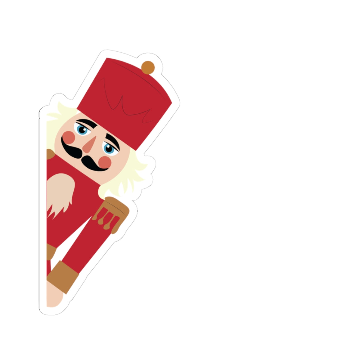 Nutcracker Christmas Sticker Stocking Stuffer Holiday Decal Cute Toy Soldier Vinyl For Laptop Journal
