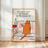 Orange Cat Wine Wall Art - alternate product view