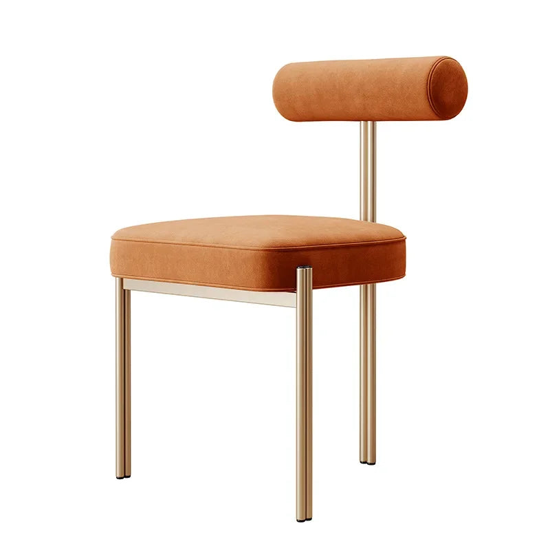 Orange Gold Dining Chair - styled product view