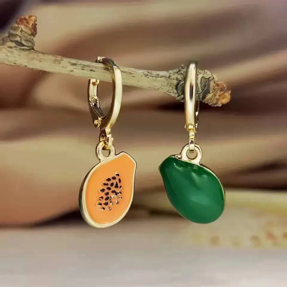 Papaya Drop Earrings - alternate product view