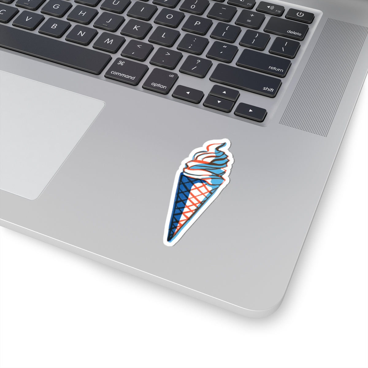 Patriotic Ice Cream Sticker for Summer Fun Decal Red White Blue USA Gift for Kids Sticker for Adults – product image 4