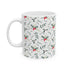 Pattern Christmas Mug Gift For Mom Holly Berry Coffee Cup Present For Sister Winter Drinkware