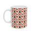 Pattern Christmas Mug Gift For Mom Tree Holly Coffee Cup Present For Sister Red Bow Ceramic Holiday