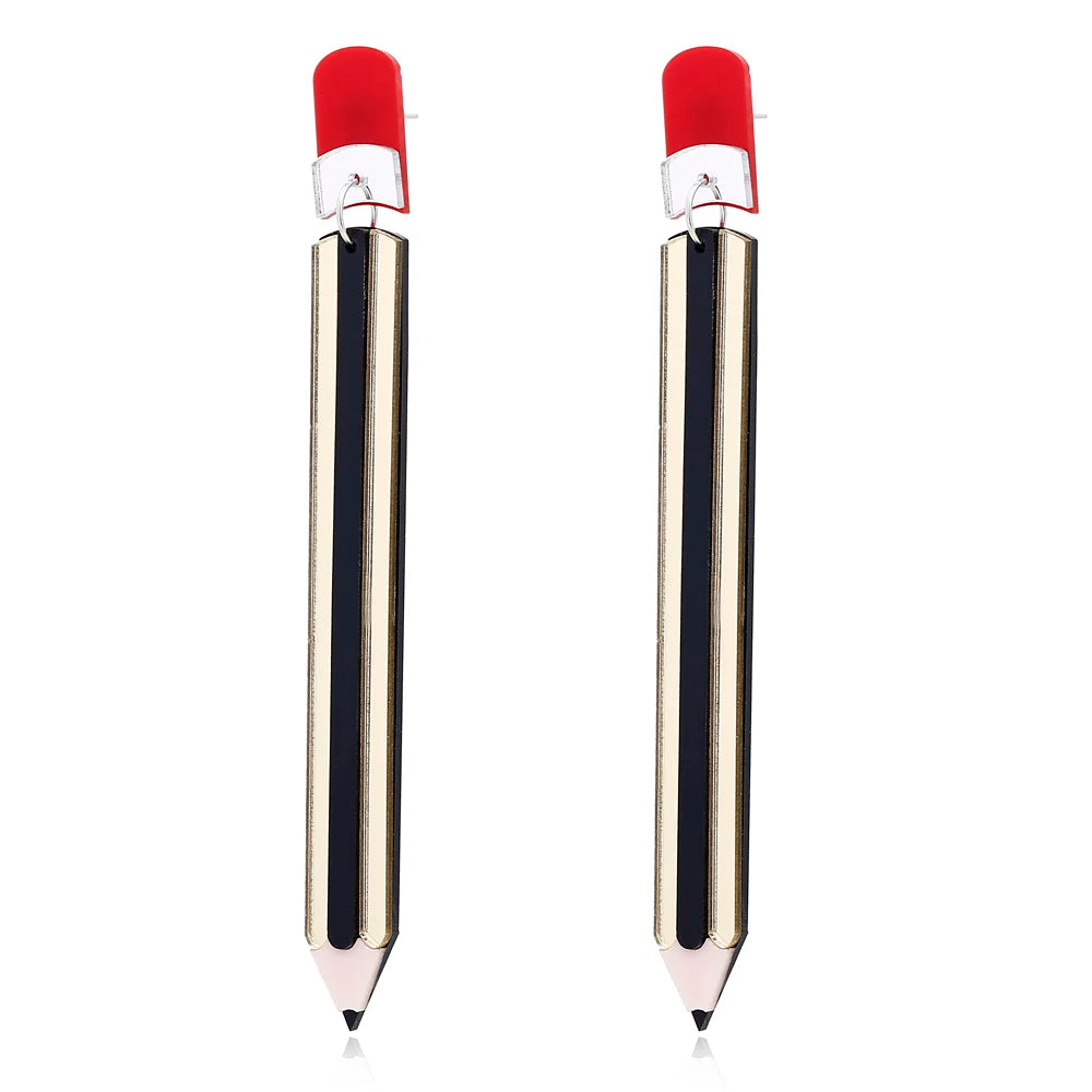 Pencil Drop Earrings - main product view