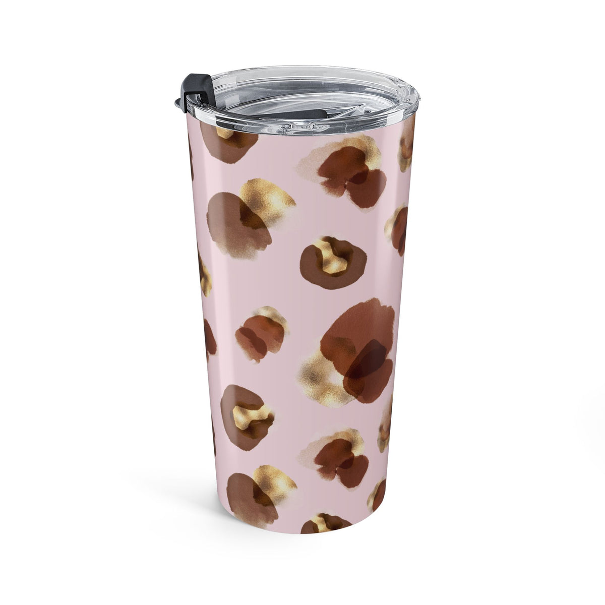 Pink Leopard Tumbler Gift For Her Safari Coffee Cup Animal Print Travel Mug Cute Desk Cup South