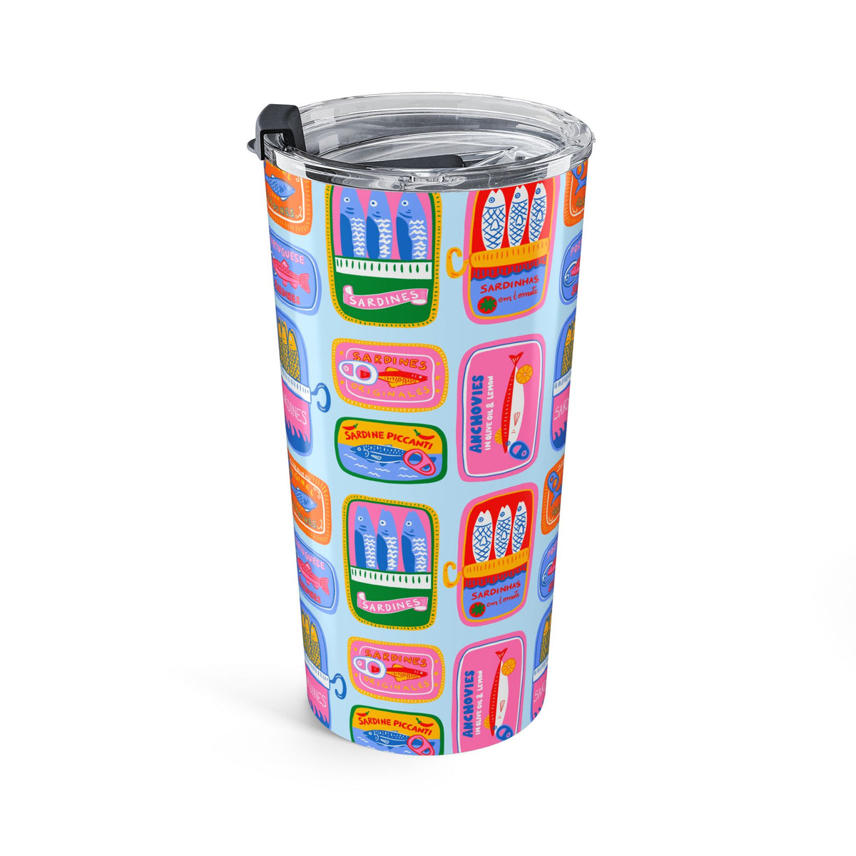 Portugal Tumbler Gift For Traveler Sardine Cup Portugal Souvenir Coffee Tumbler Beach Lover Gift