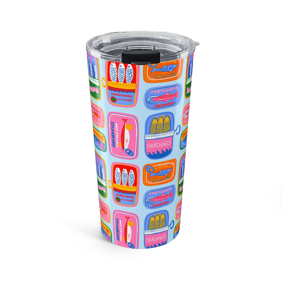 Portugal Tumbler Gift For Traveler Sardine Cup Portugal Souvenir Coffee Tumbler Beach Lover Gift – product image 2