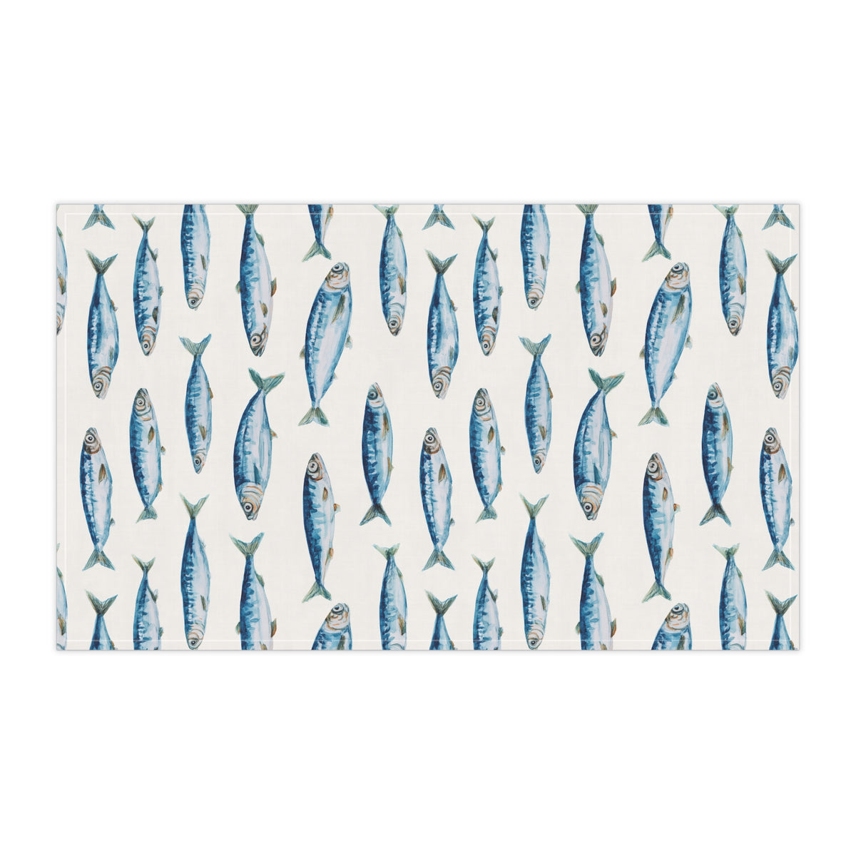 Portuguese Coastal Tea Towel For Mediterranean Kitchen Decor Gift For Portugal Lover Blue Sardine – product image 5
