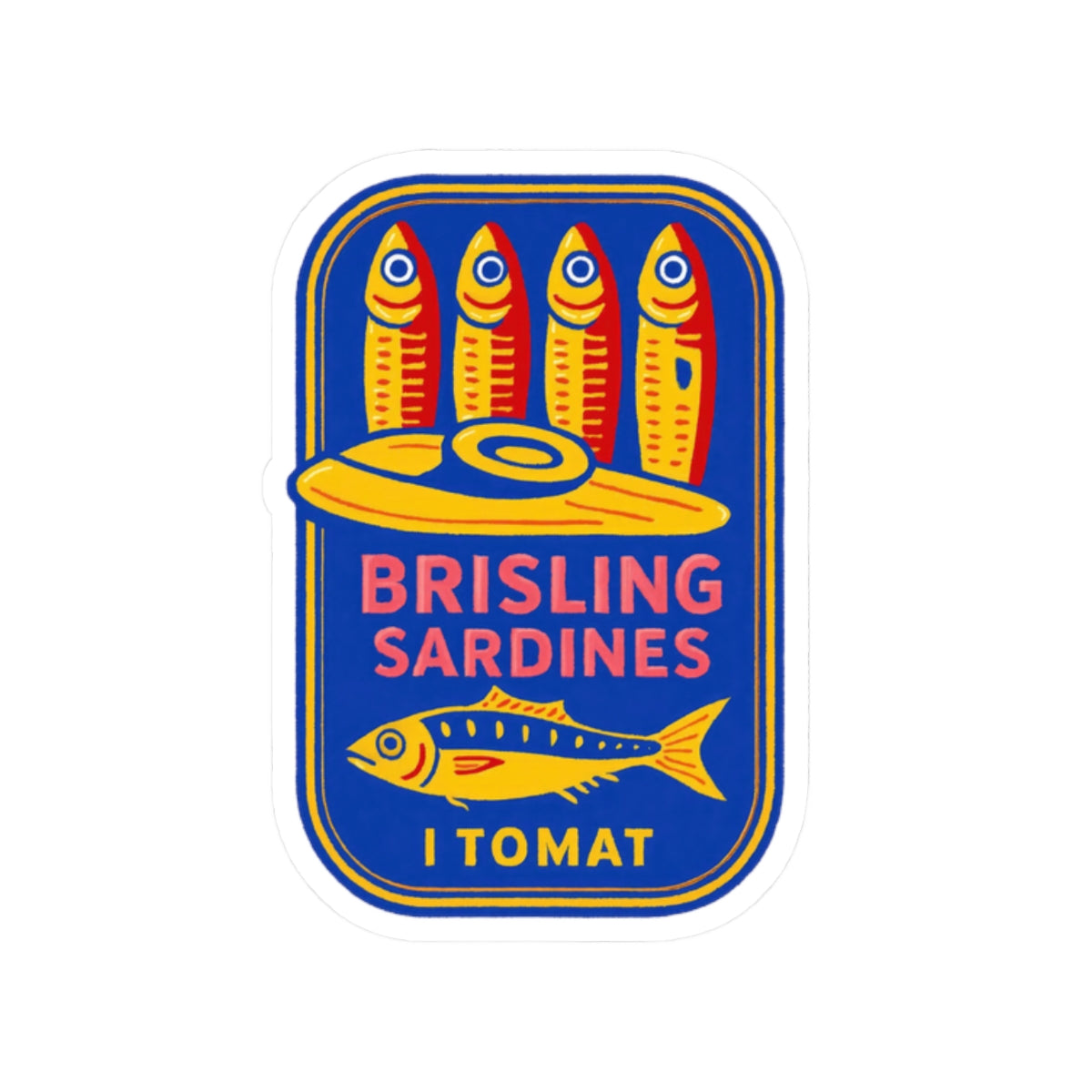 Portuguese Sardine Tin Sticker For Foodie Gift Decal For Mediterranean Summer Lover Retro Lisbon – product image 4