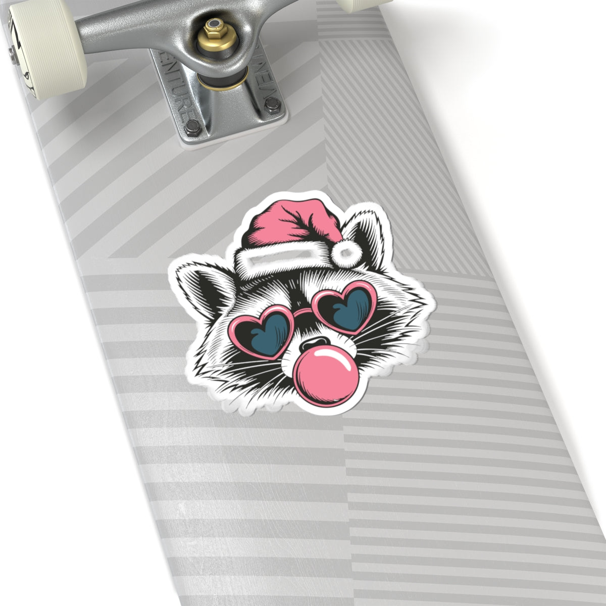 Raccoon Christmas Sticker Gift For Bestie Cute Santa Decal Festive Bubblegum Vinyl For Laptop Journal – product image 11