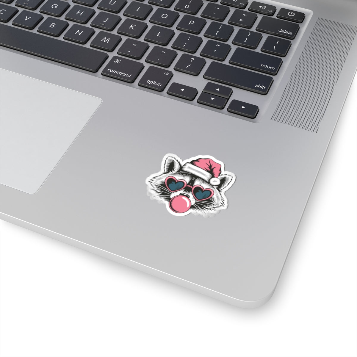 Raccoon Christmas Sticker Gift For Bestie Cute Santa Decal Festive Bubblegum Vinyl For Laptop Journal – product image 5
